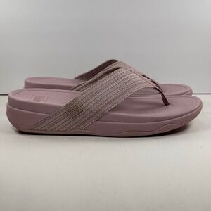 FitFlop iQushion Mauve Space Dye Ergonomic Flip Flop Sandals H84-946 Womens 9